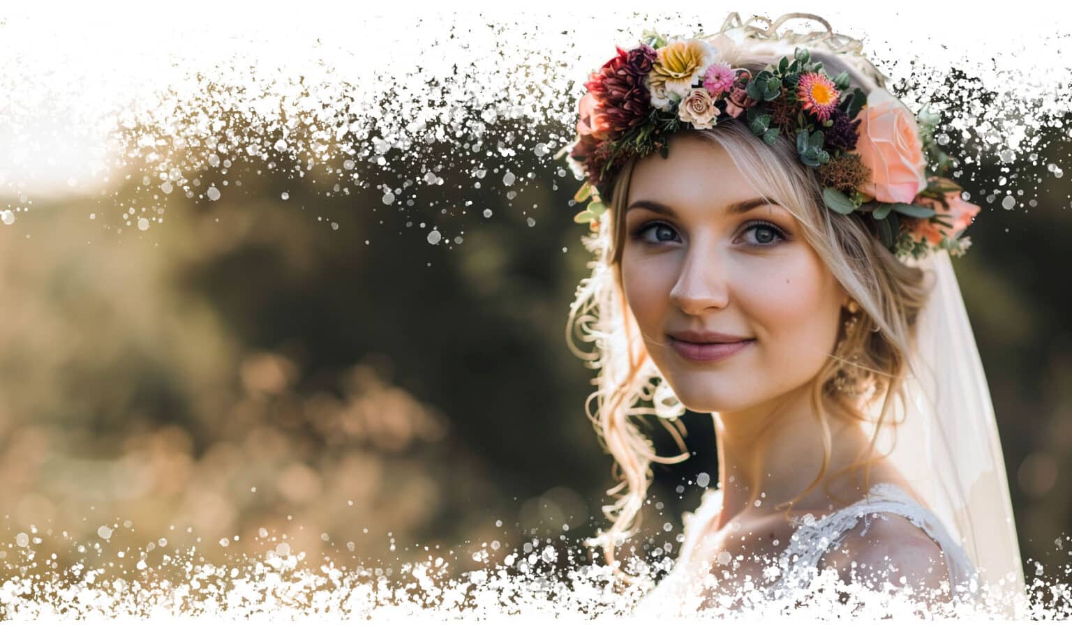 1 Pezzo Cerchietto Corona Di Fiori In Stile Coreano Per